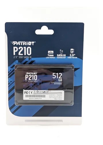UNIDAD DE ESTADO SOLIDO PATRIOT P210 512GB SATA III 2.5" 