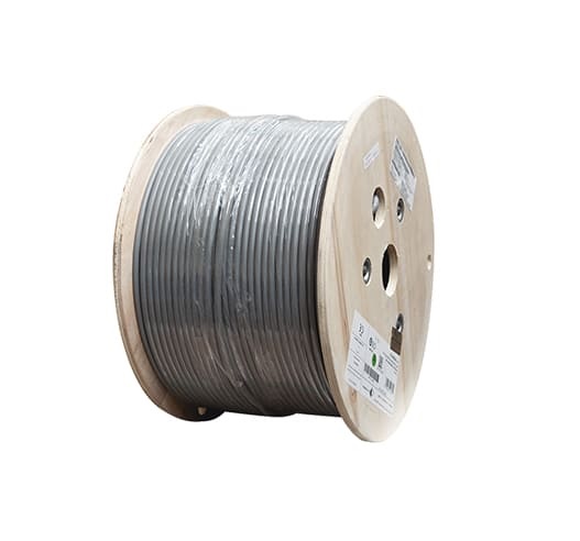 BOBINA DE CABLE UTP CAT6 LINET BC-1UTP6BK-OUTGL EXTERIOR 305M