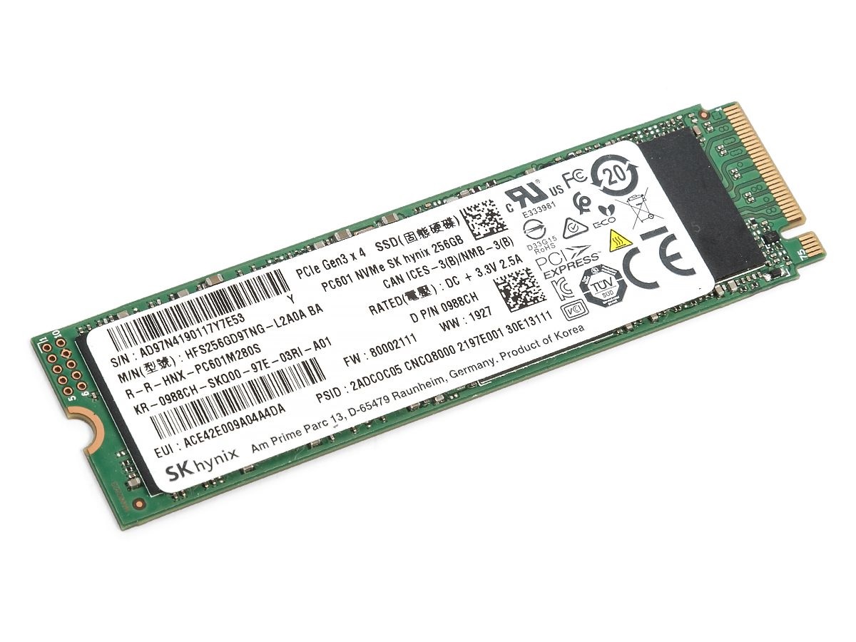UNIDAD DE ESTADO SOLIDO M.2. REFURBISHED DE 256GB 