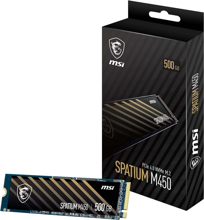 UNIDAD DE ESTADO SOLIDO M.2. MSI 500GB SPATIUM M450 NVME
